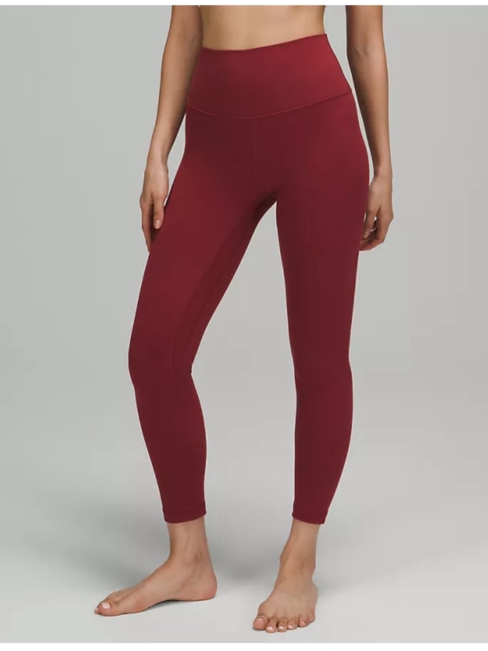 lululemon Maroon Align Leggings (25” Inseam)